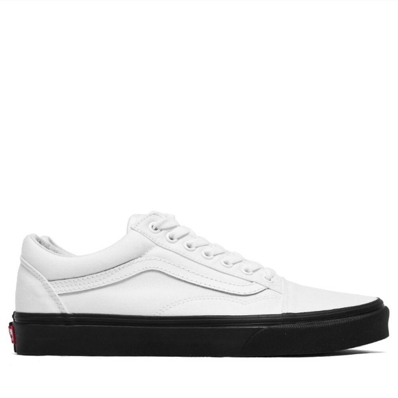 vans black sole white stripe
